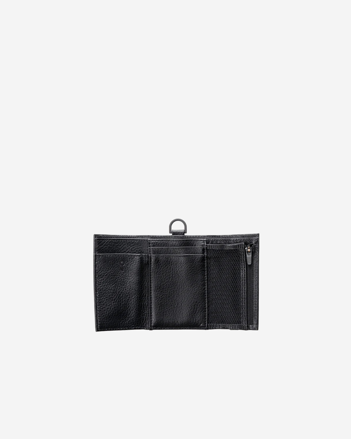 Leather Shoulder Wallet - Black