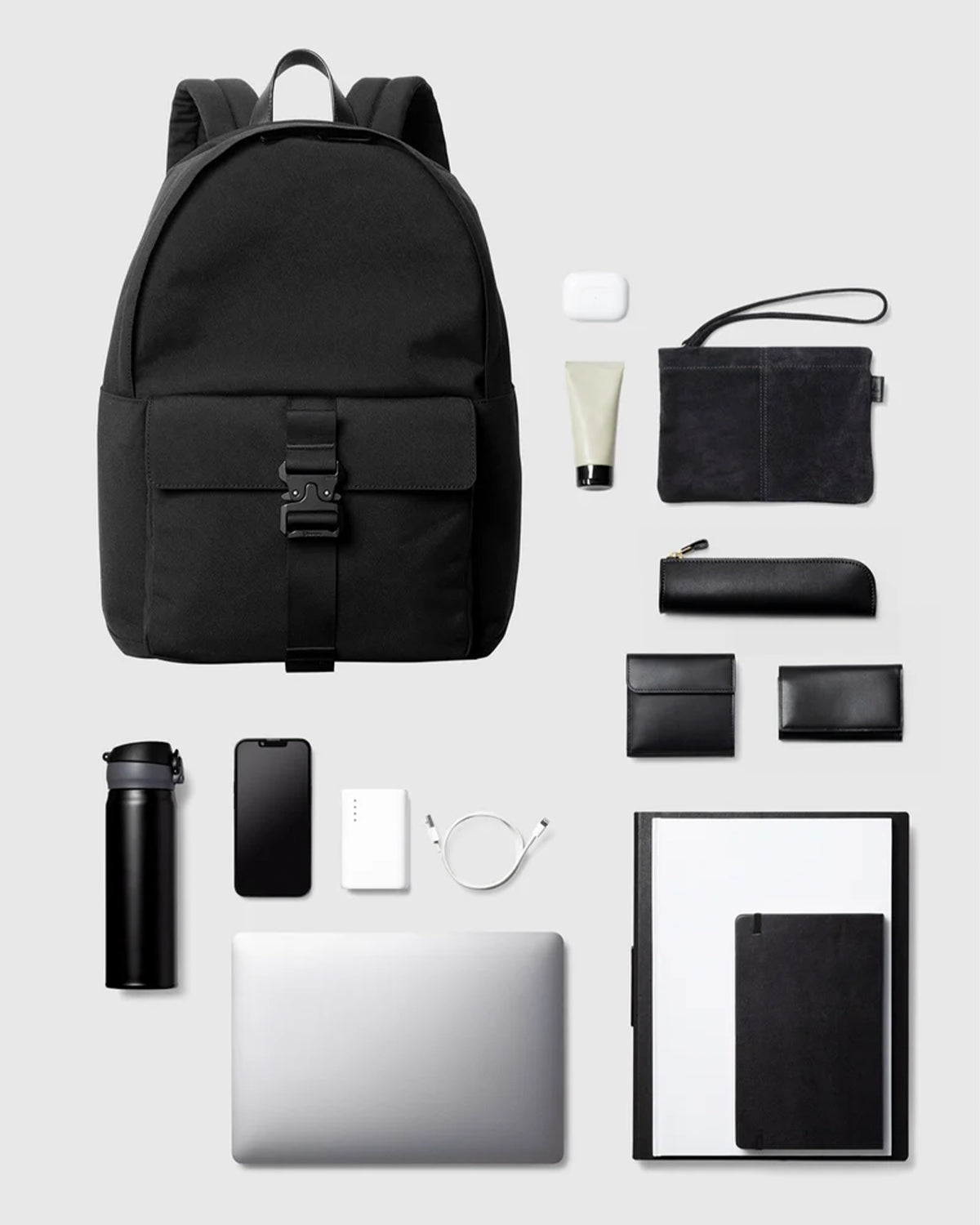 Nylon Backpack BC M 005 - Black