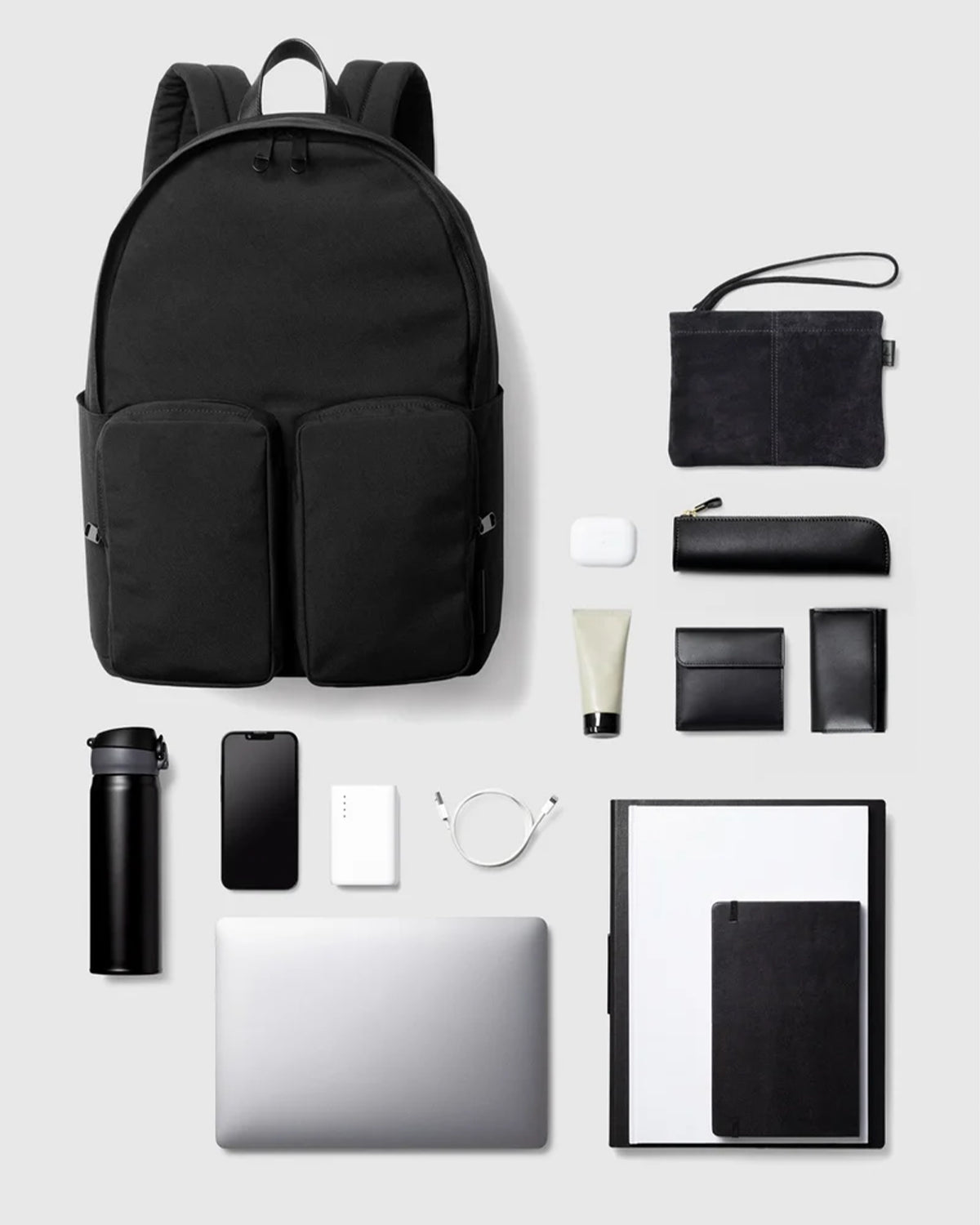 Nylon Backpack DP M 006 - Black