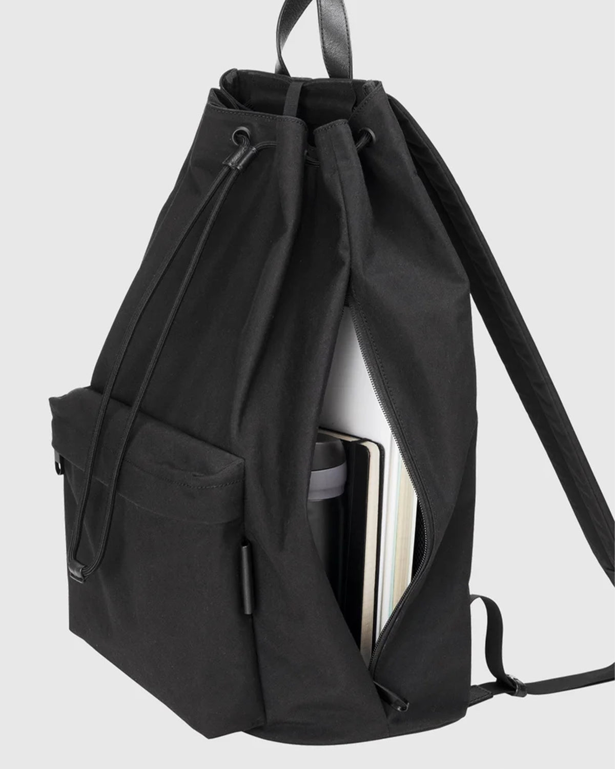 Nylon Backpack DS L 007 - Black