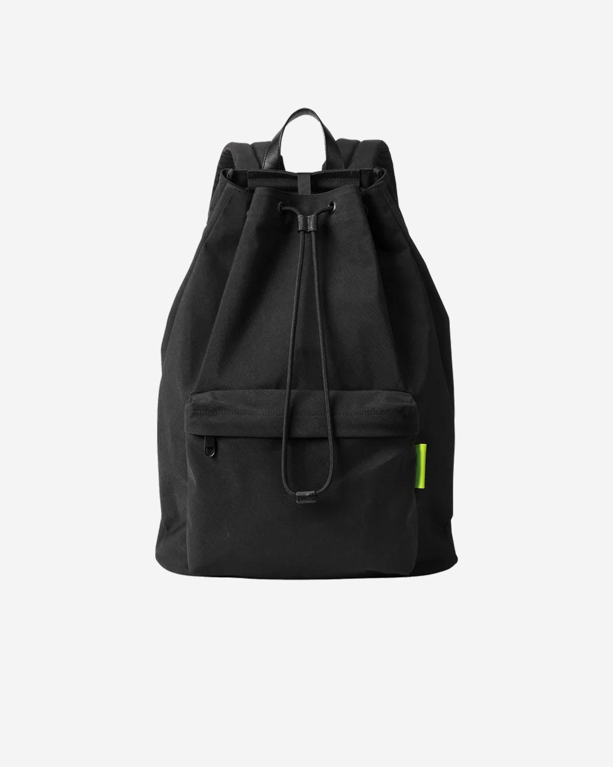 Nylon Backpack DS L 007 - Black x Lime Green