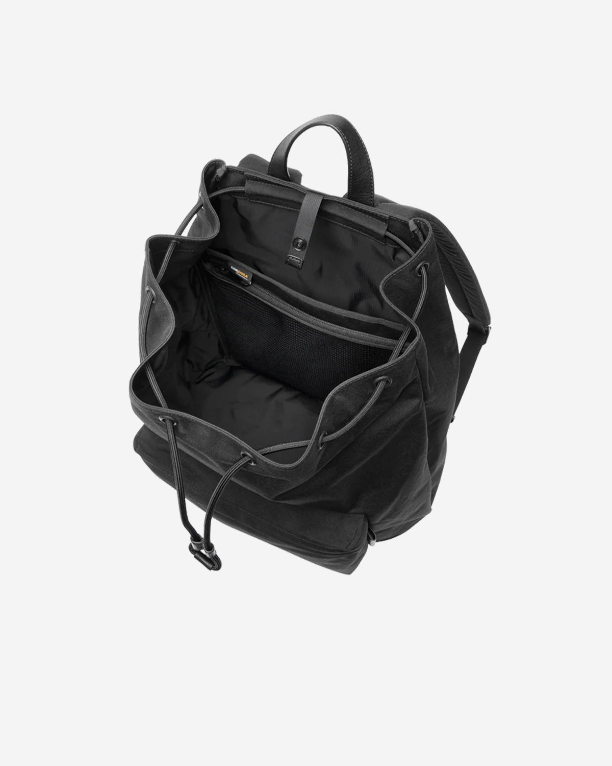 Nylon Backpack DS L 007 - Black x Lime Green