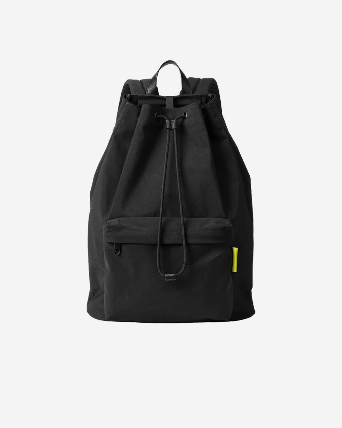 Nylon Backpack DS L 007 - Black x Neon Yellow