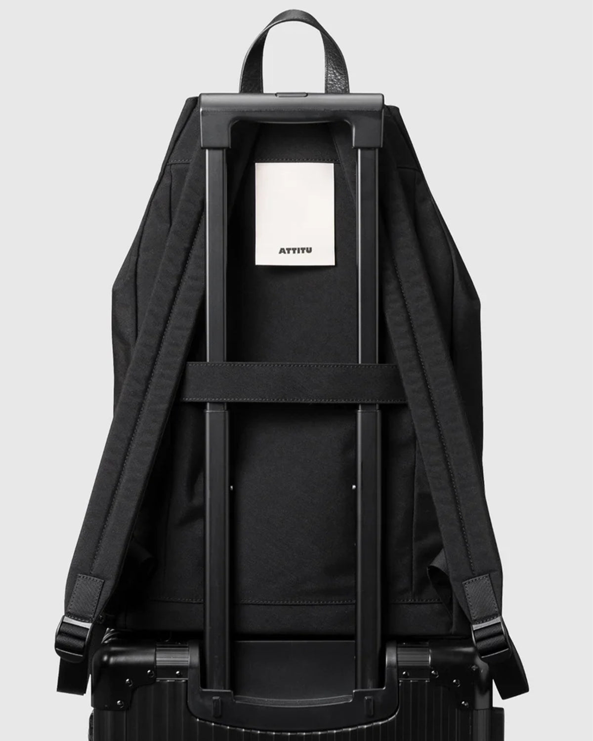 Nylon Backpack DS L 007 - Black x Neon Yellow