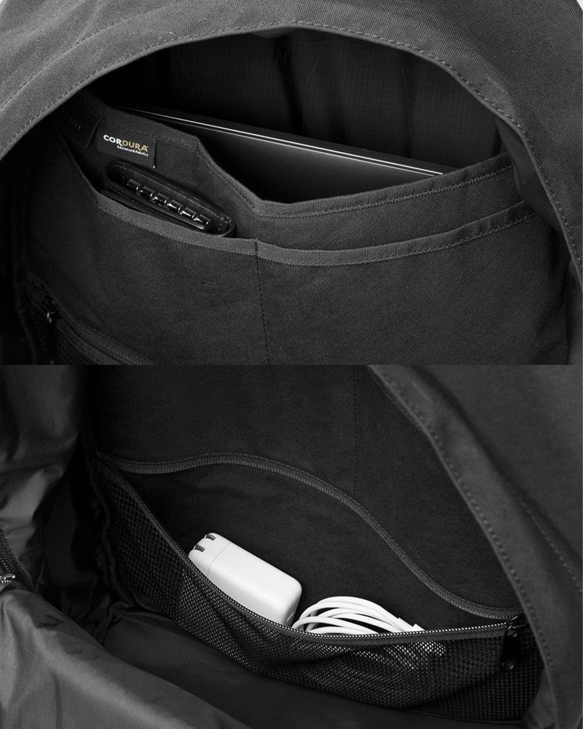 Nylon Backpack M 002 - Black