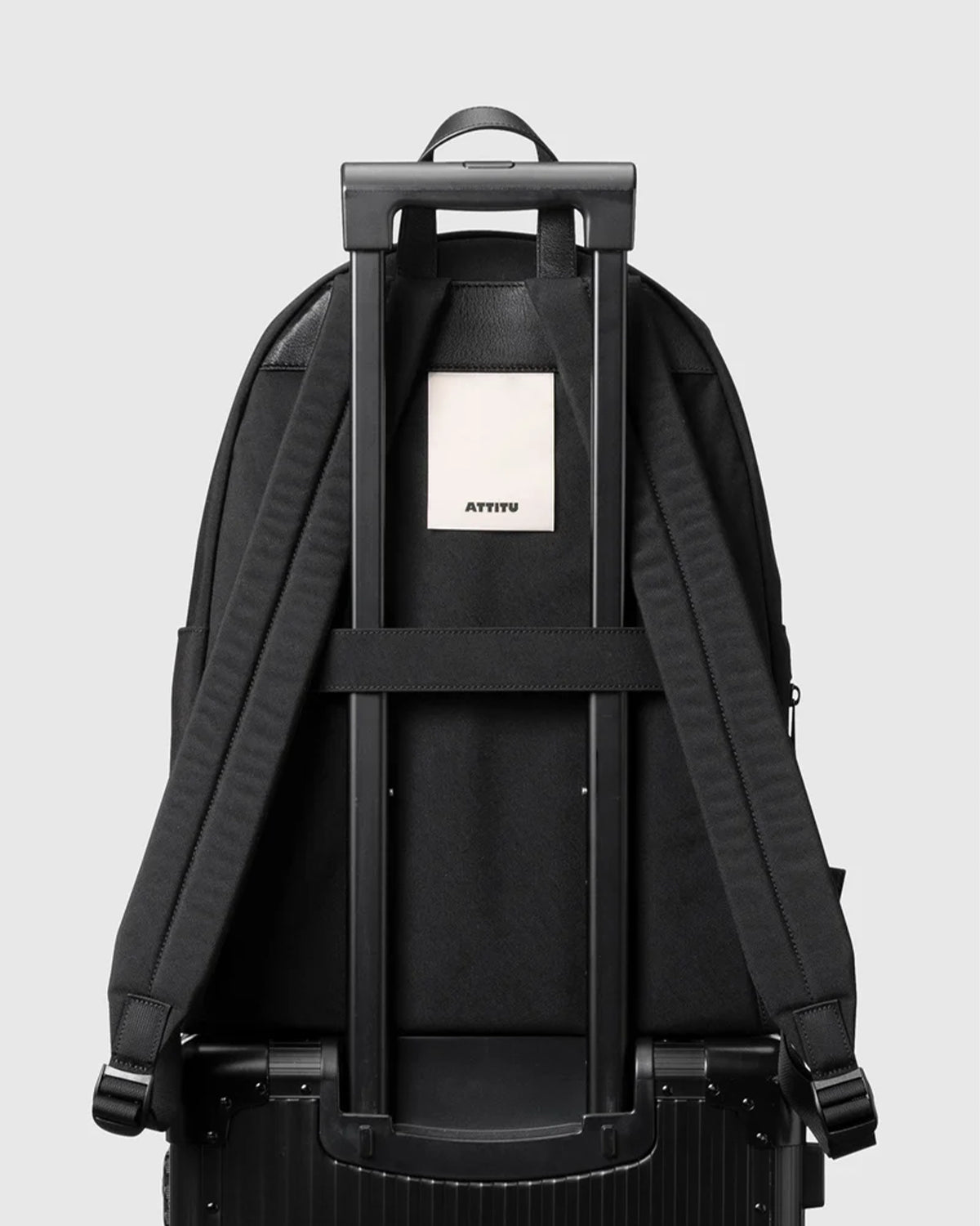 Nylon Backpack M 002 - Black
