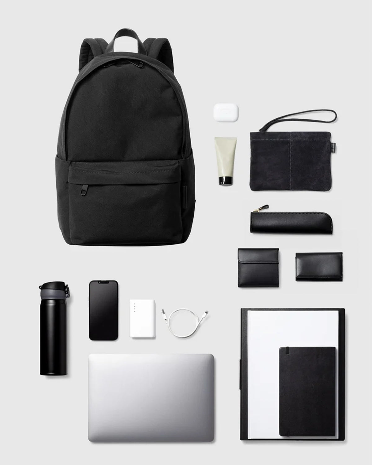Nylon Backpack S 003 - Black
