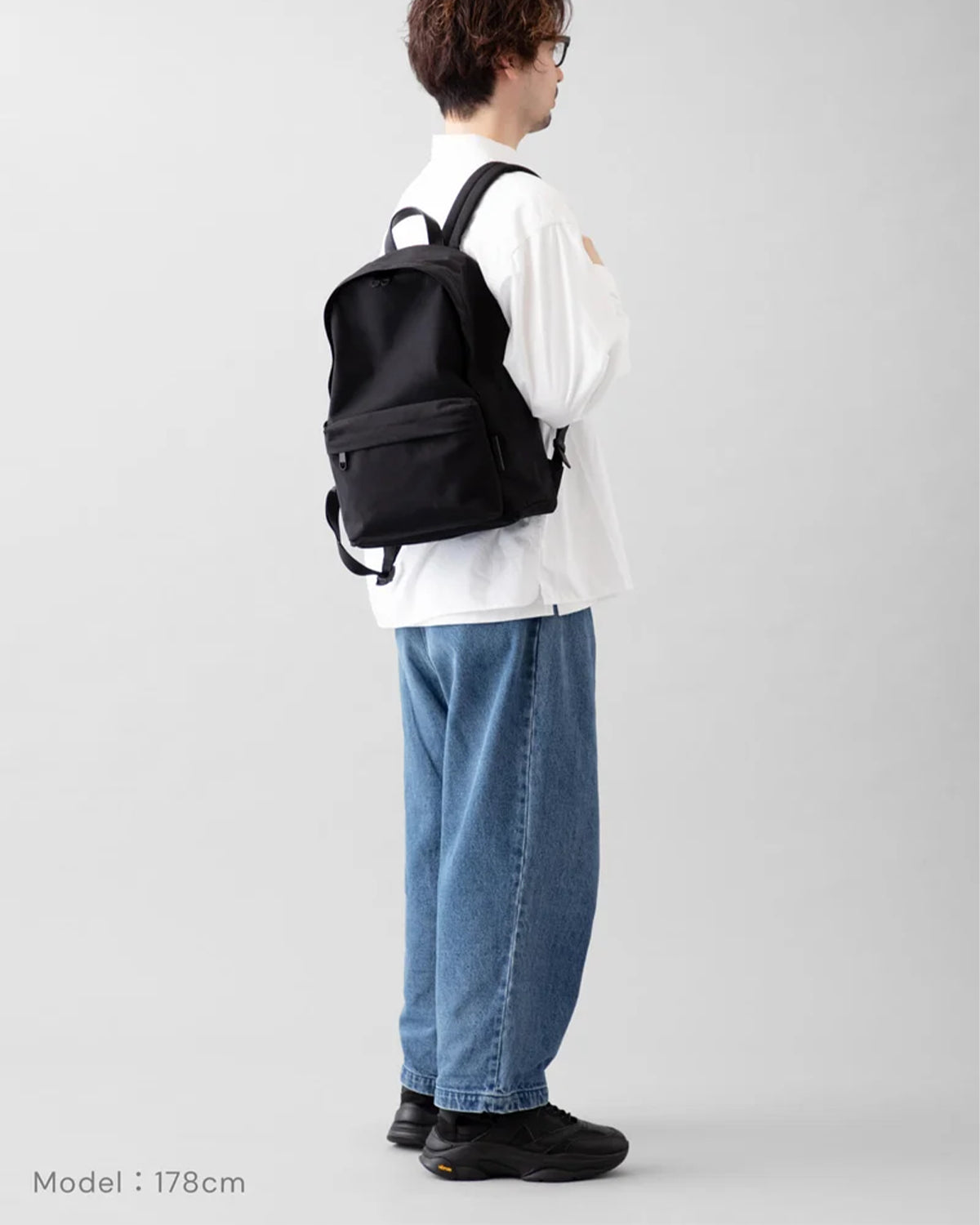 Nylon Backpack S 003 - Black