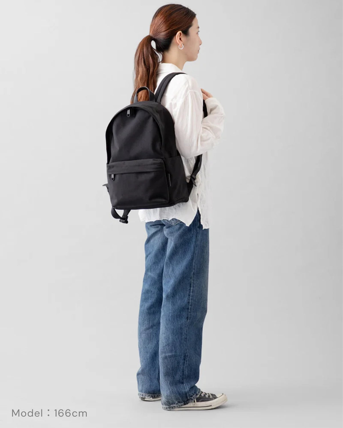 Nylon Backpack S 003 - Black