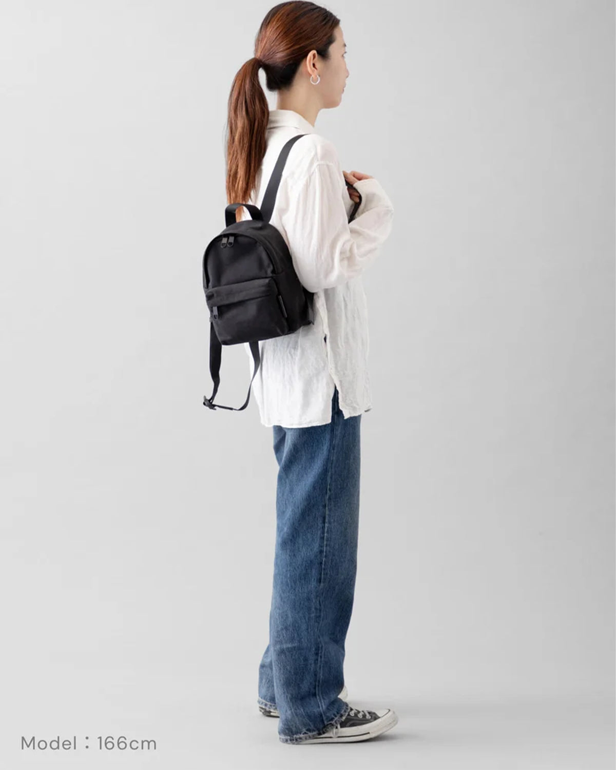 Nylon Backpack XS 004 - Black x Neon Yellow