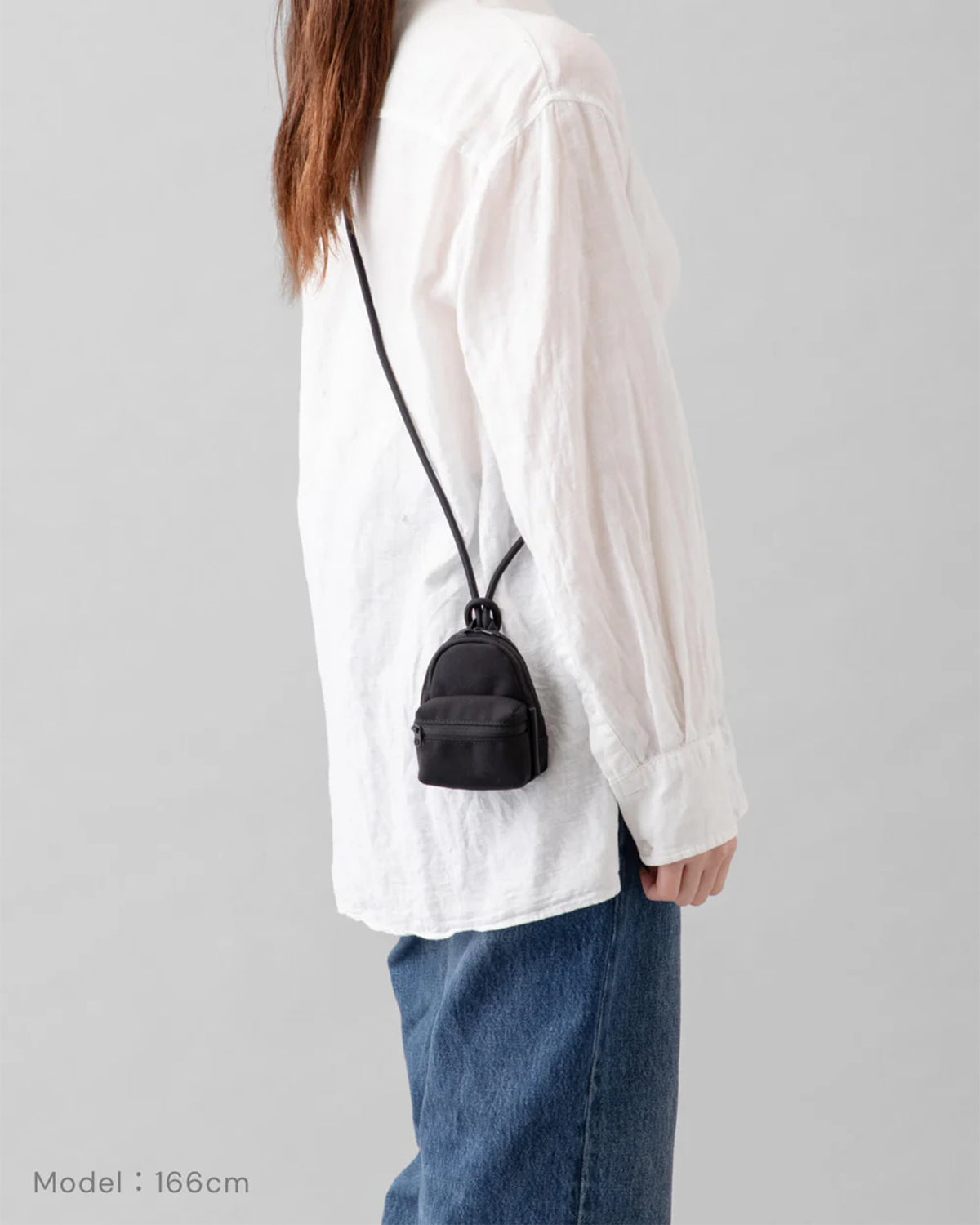 Nylon Pouch x Reusable Bag XXS 009 - Black x Gray