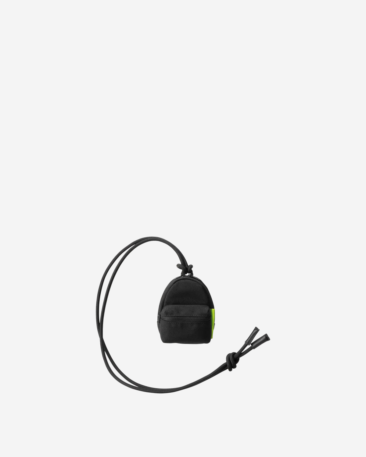 Nylon Pouch x Reusable Bag XXS 009 - Black x Lime Green