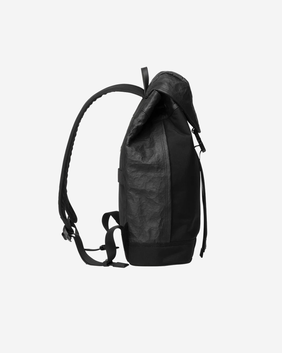 Nylon x Leather Backpack SF M 010 - Black