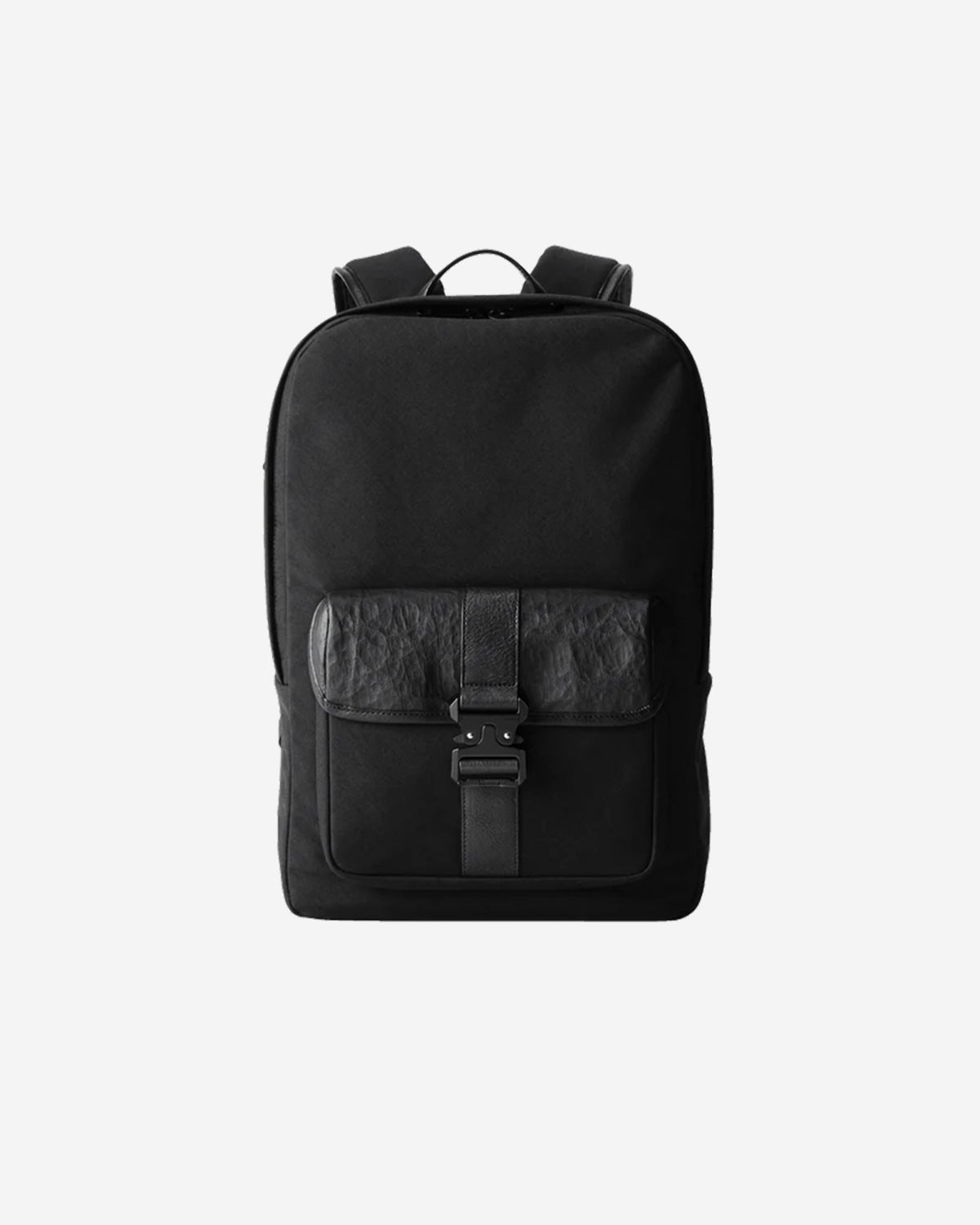 Nylon x Leather Backpack SL 016 - Black