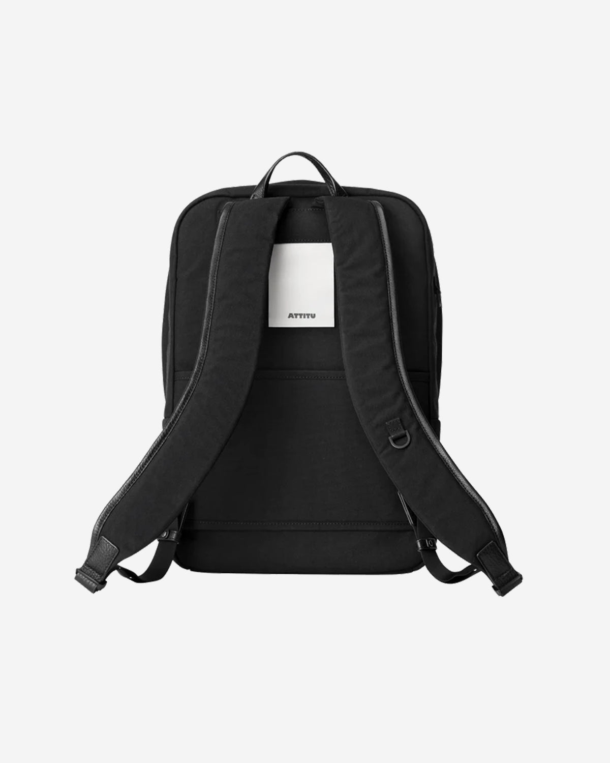Nylon x Leather Backpack SL 016 - Black