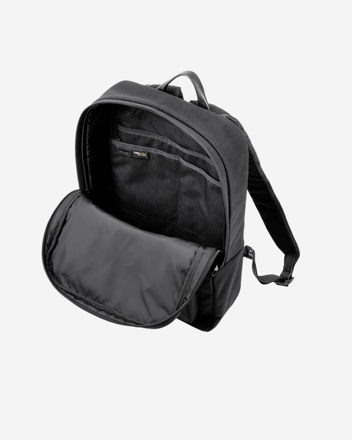 Nylon x Leather Backpack SL 016 - Black