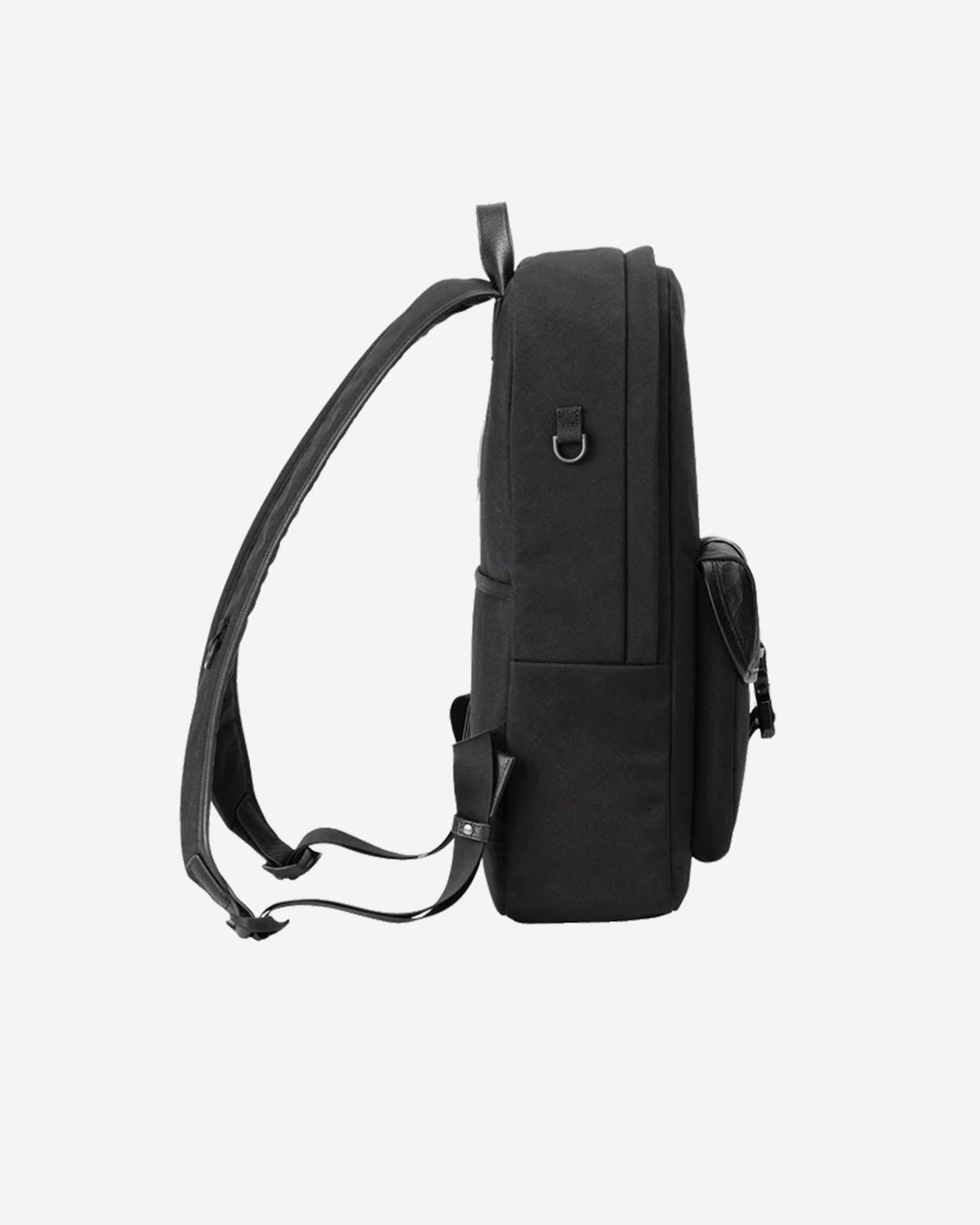Nylon x Leather Backpack SL 016 - Black
