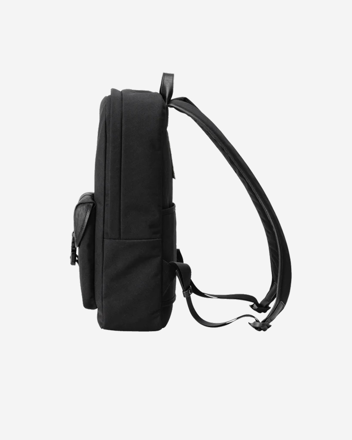 Nylon x Leather Backpack SL 016 - Black