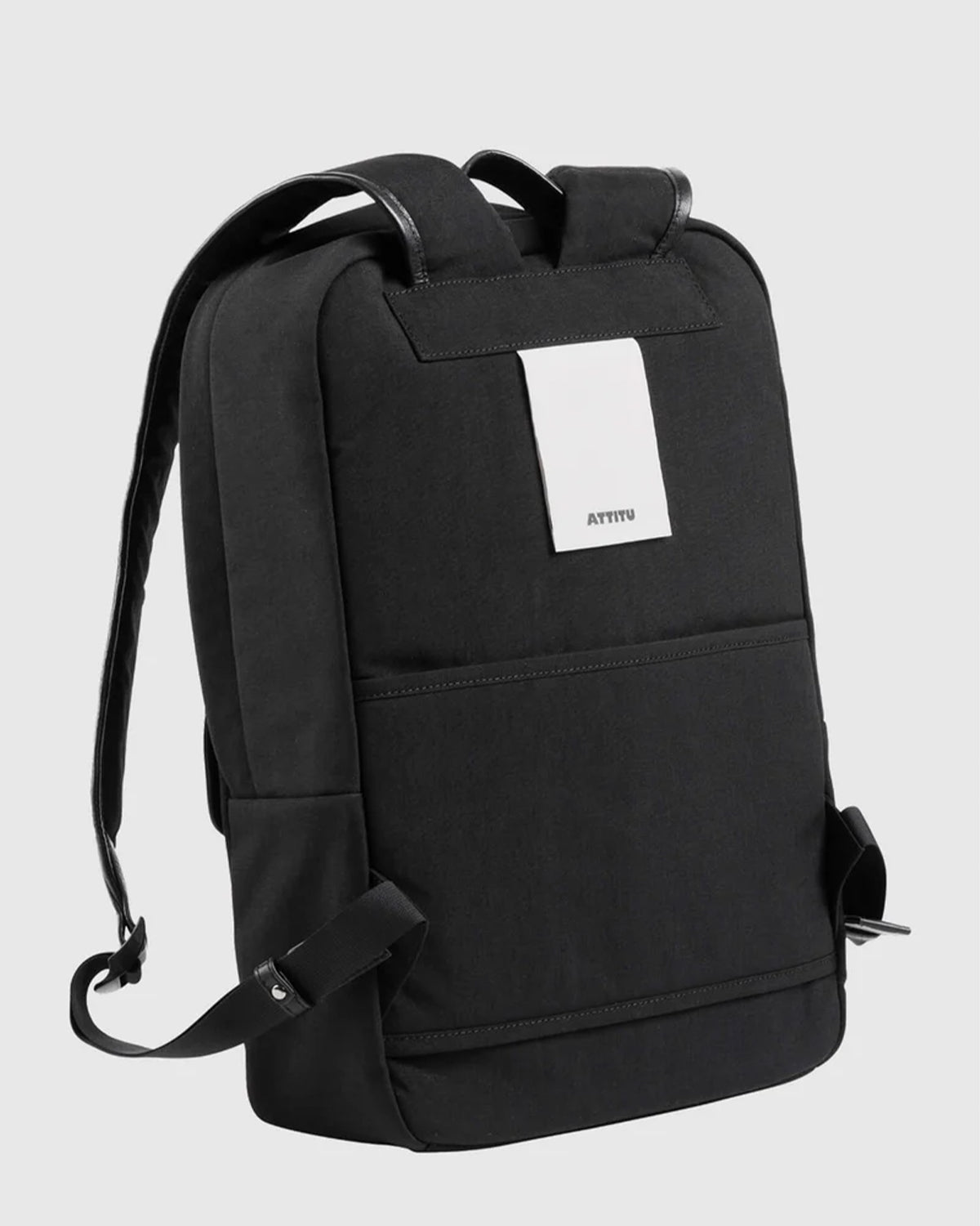 Nylon x Leather Backpack SL 016 - Black