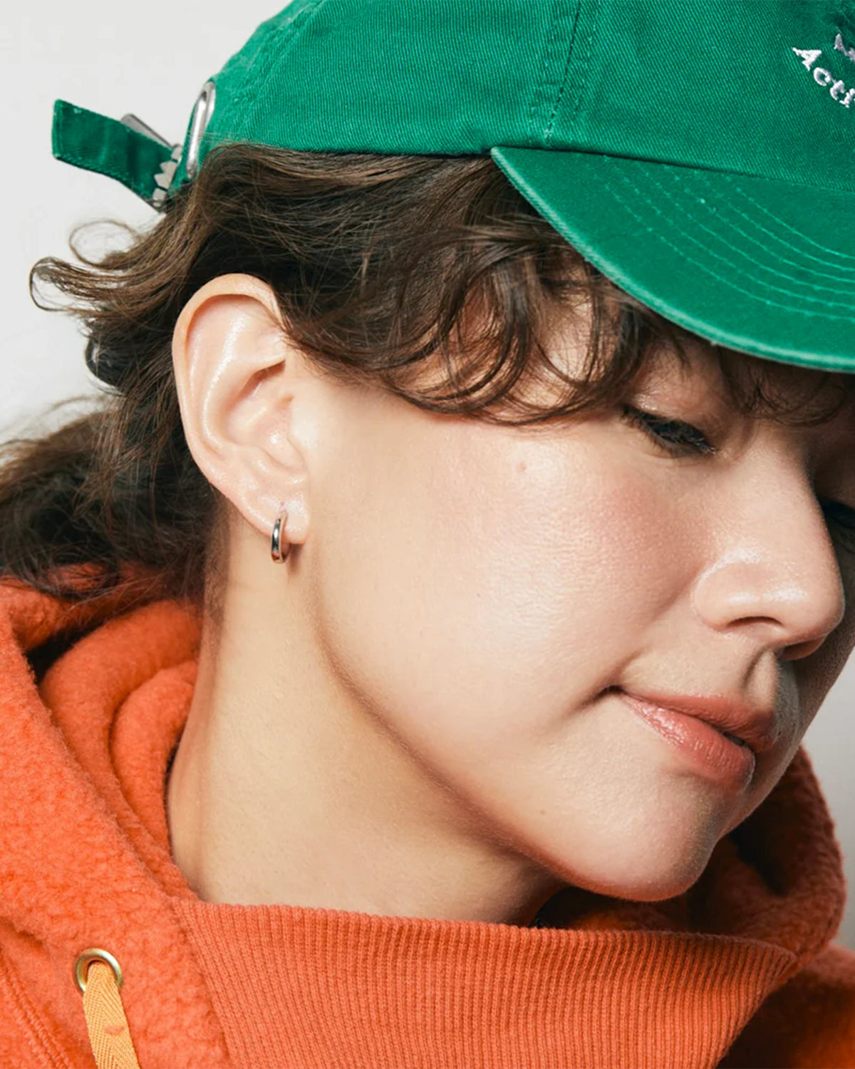 Embrace Sage Hoop for pendant Earrings - Rhodium