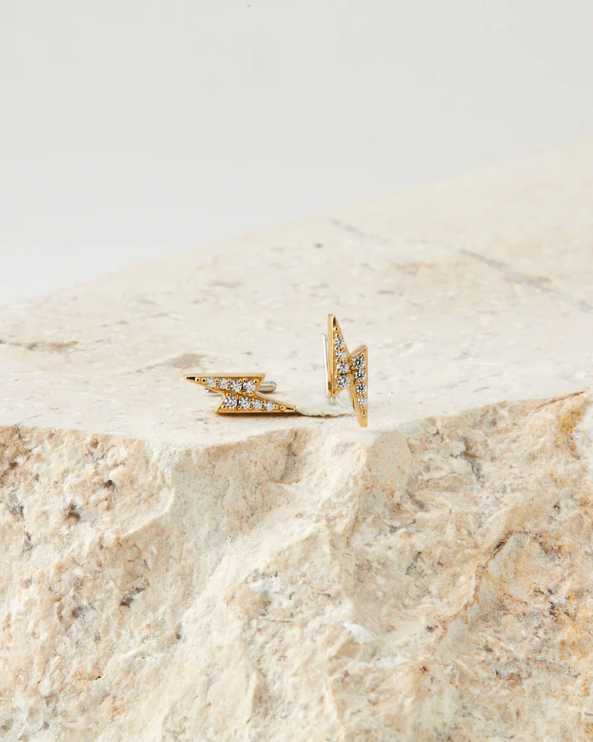 Honesty Thunderbolt Earrings - Gold