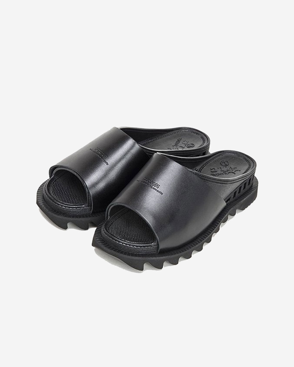 Bensan-D Covered Leather Shark Sole - Black