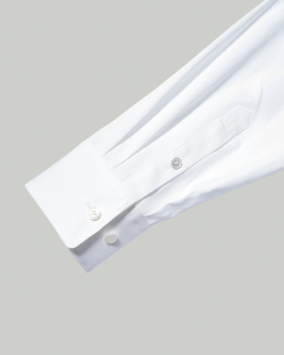 140/2 FINX Stripe Tailcoat Long Shirts - Off White