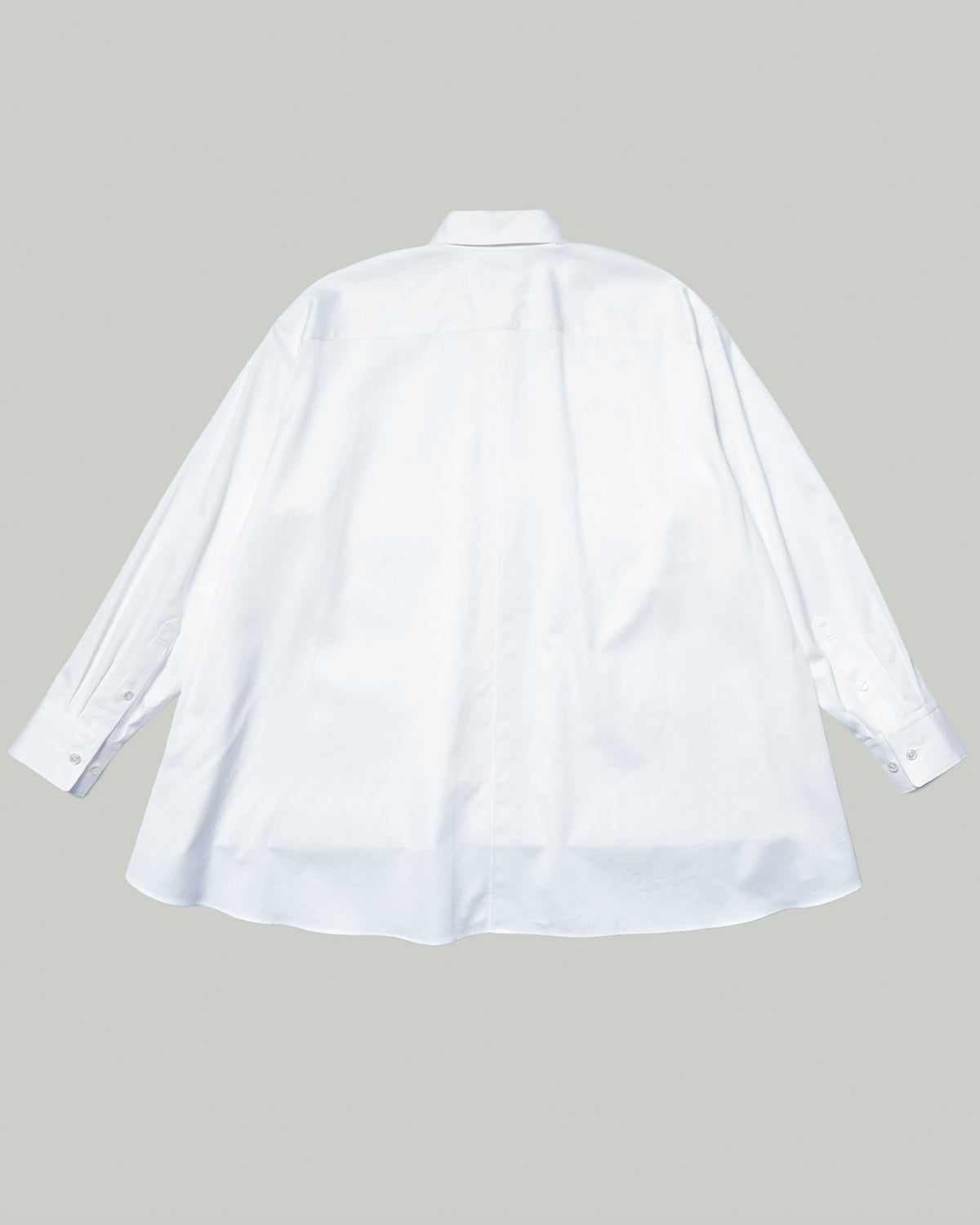 140/2 FINX Stripe Tailcoat Long Shirts - Off White