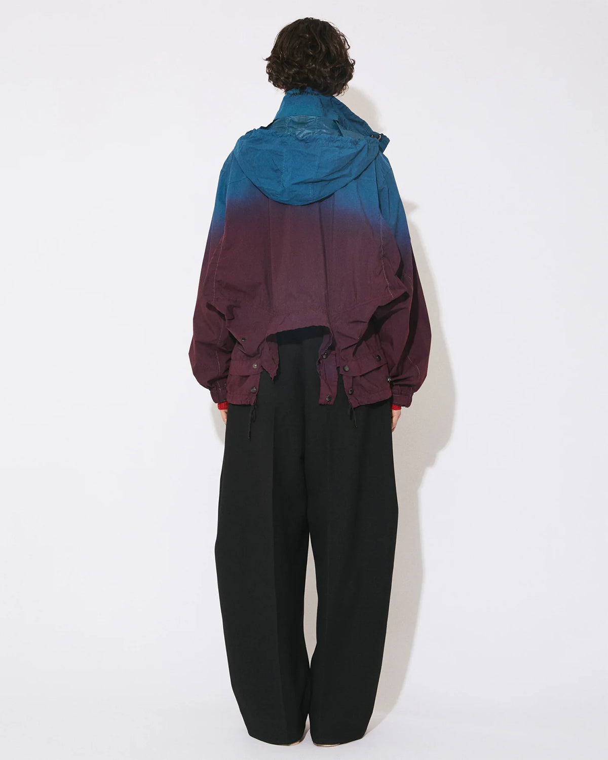 Double-End Glradation Blouson - Blue