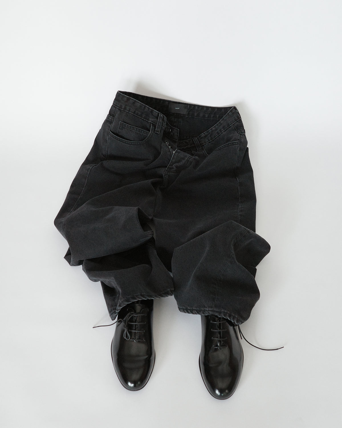 Orlry Washed Denim Jeans - Washed Black