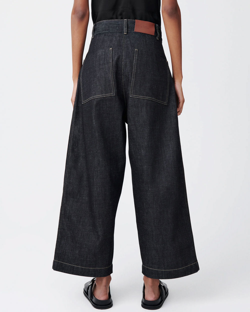 Chalco Wide Crop Pant - Raw Indigo