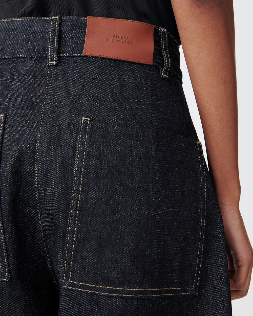 Chalco Wide Crop Pant - Raw Indigo