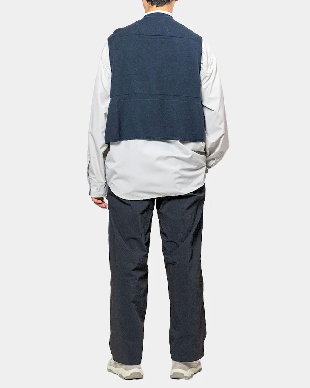 Cotton Knit Luggage Vest - Navy