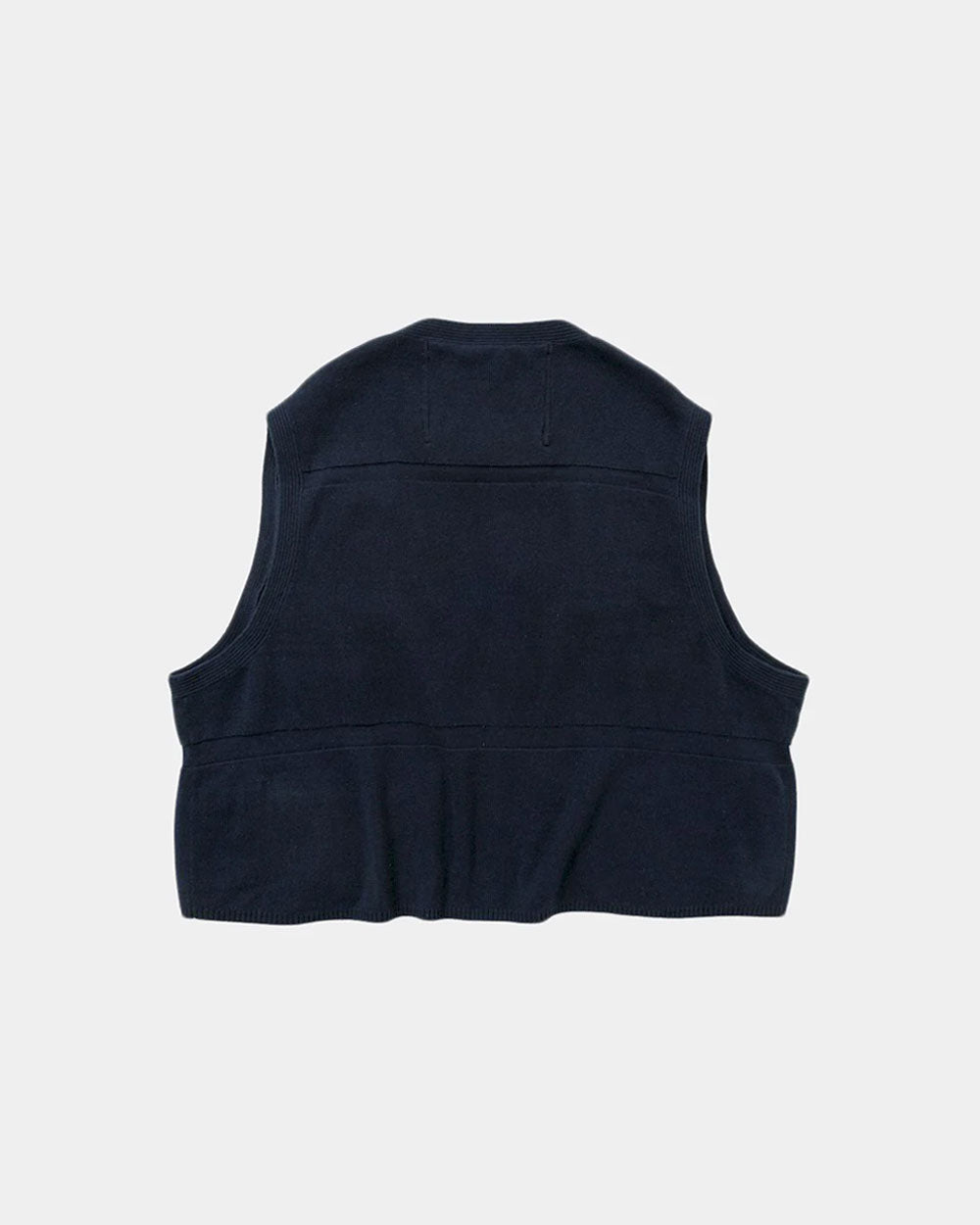 Cotton Knit Luggage Vest - Navy