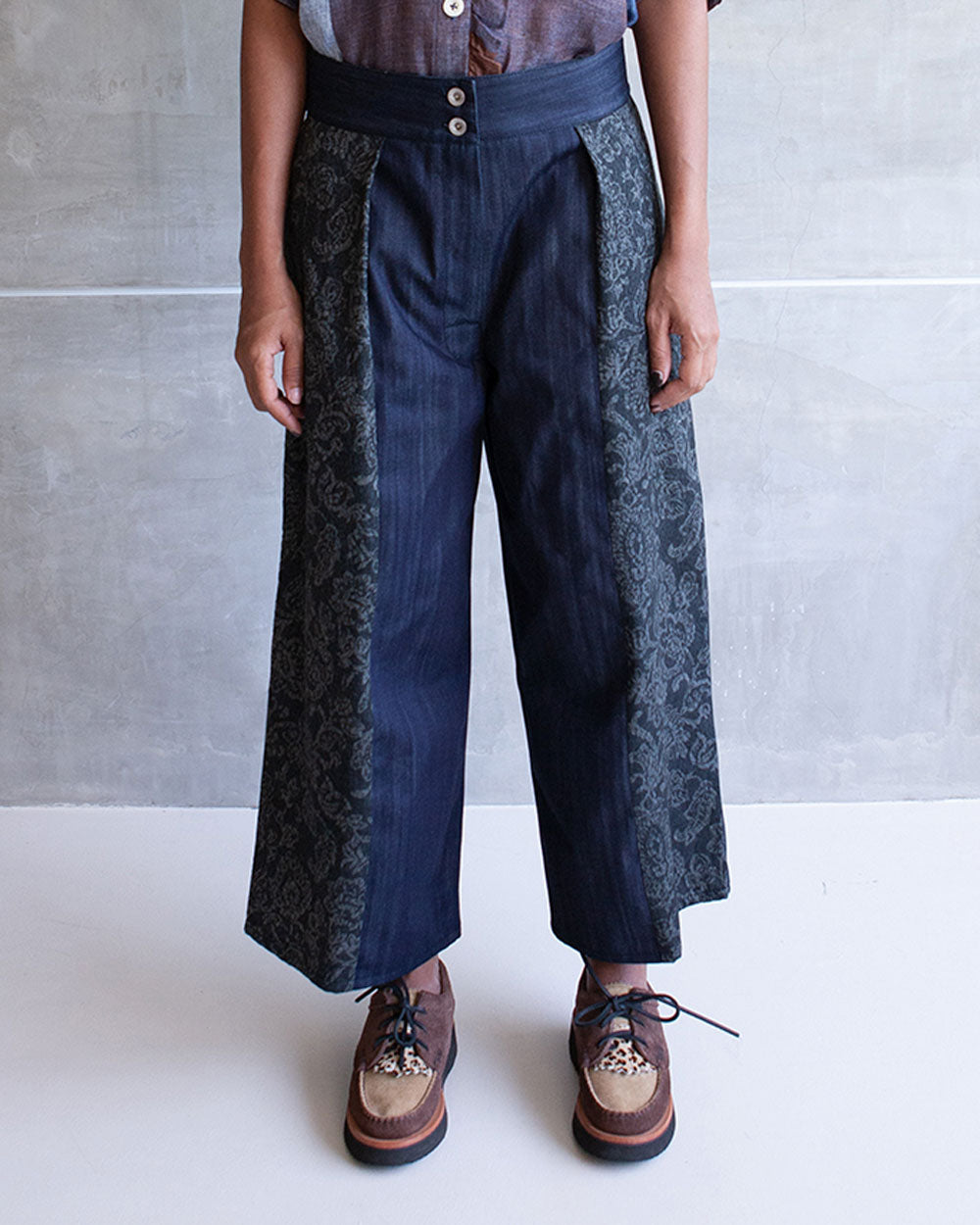 Crazy Border Trouser - Denim