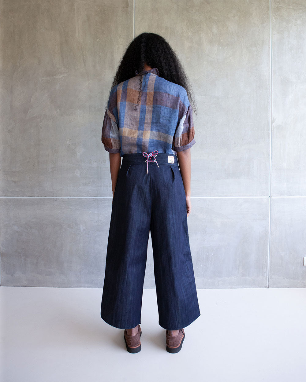 Crazy Border Trouser - Denim