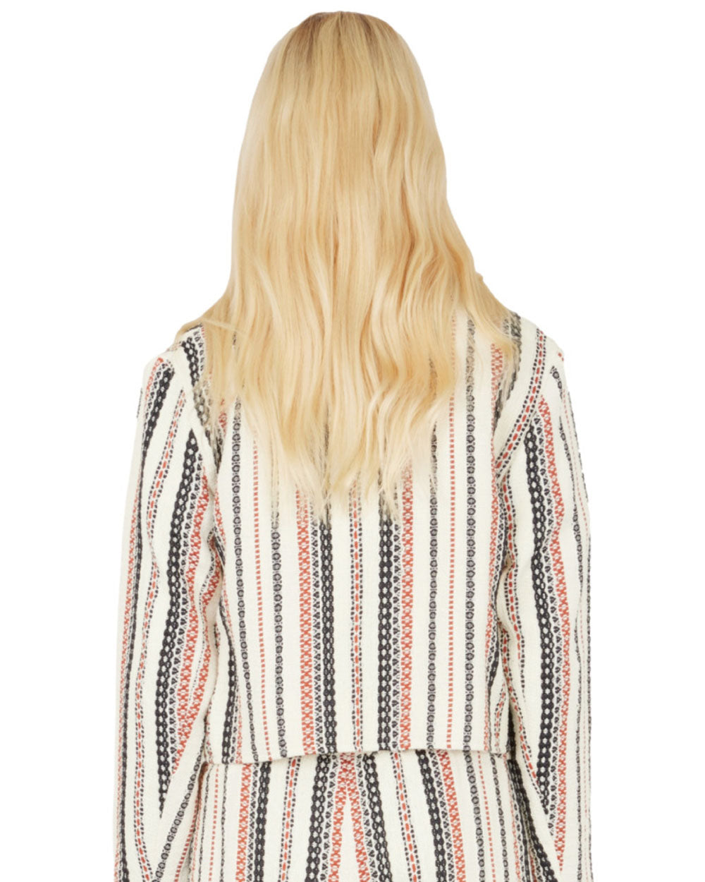 Cropped Jacket - Ethnic Stripes