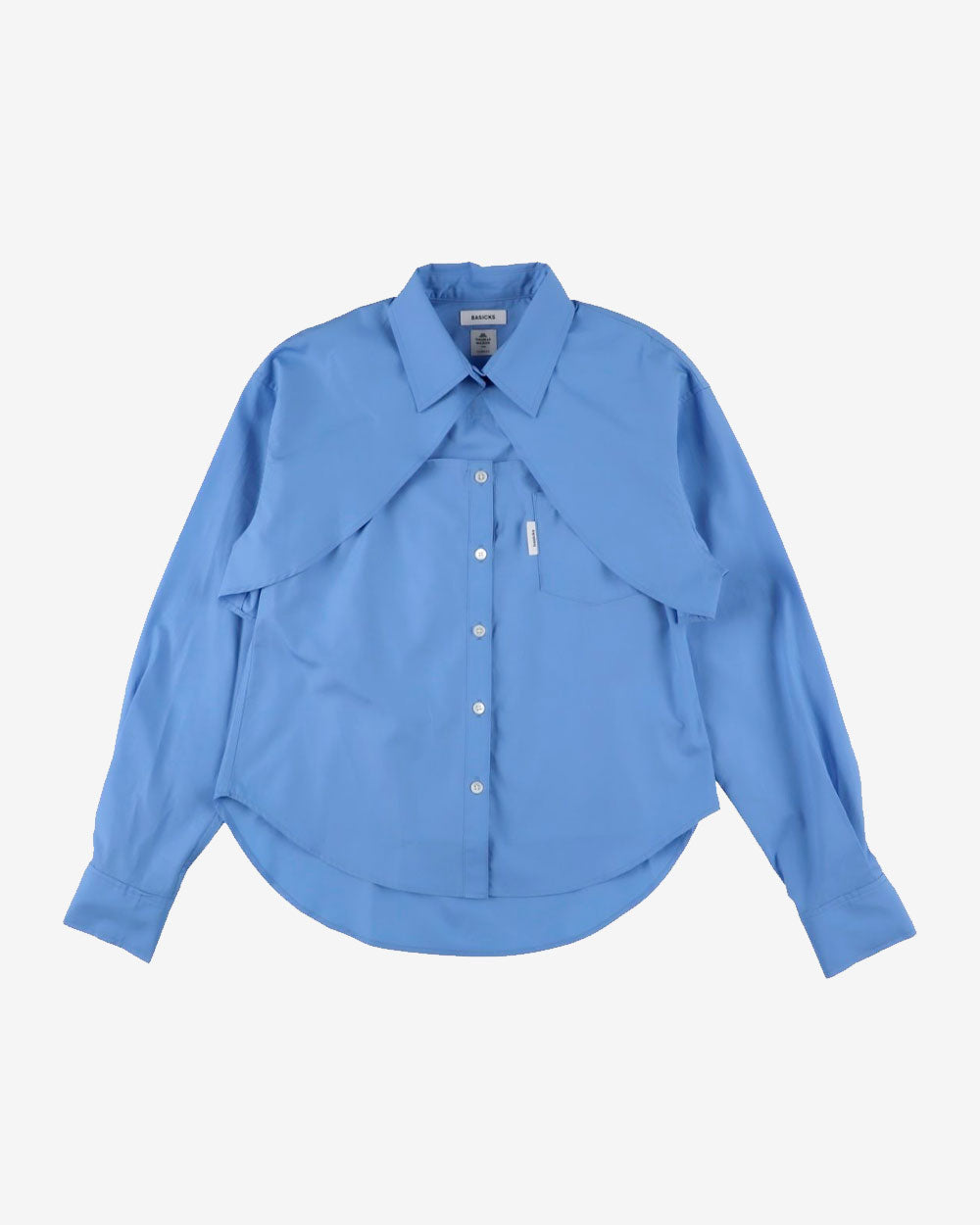 Cut-Out Thomas Mason Shirt - Blue