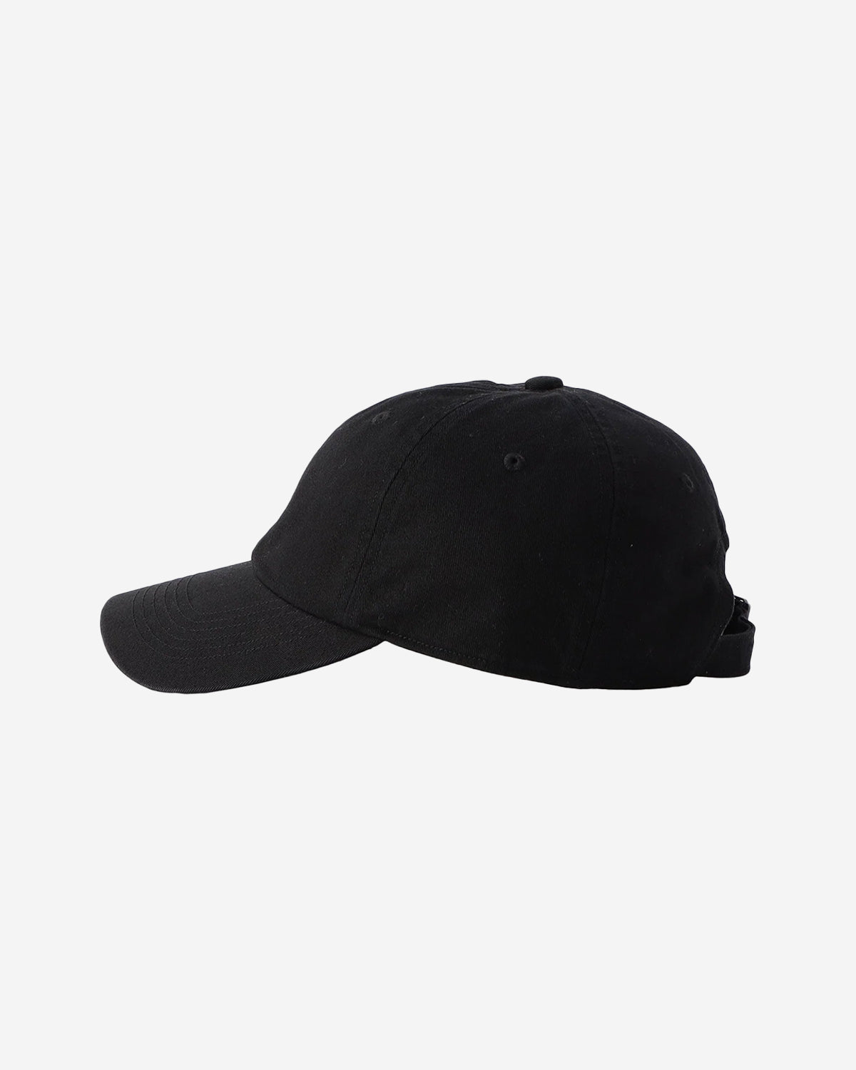 Chino Cloth 6-Panel Cap - Black