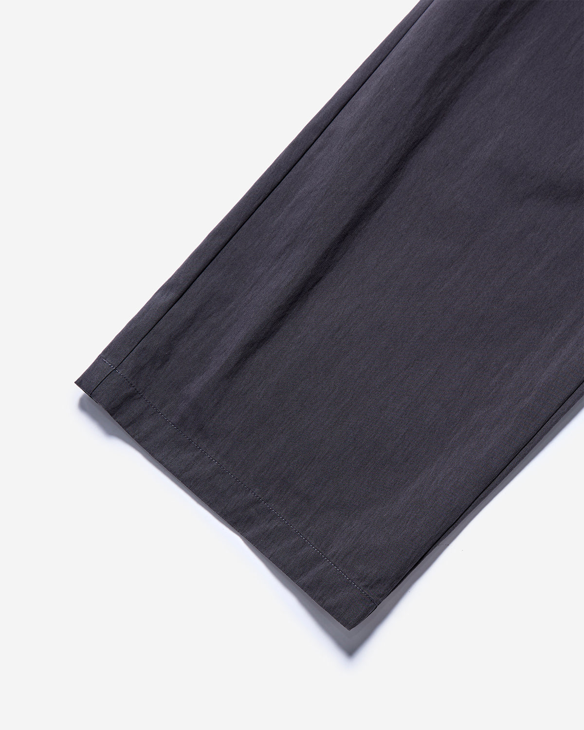 Mens C/N Twill Double Pleated Easy Pants - Charcoal