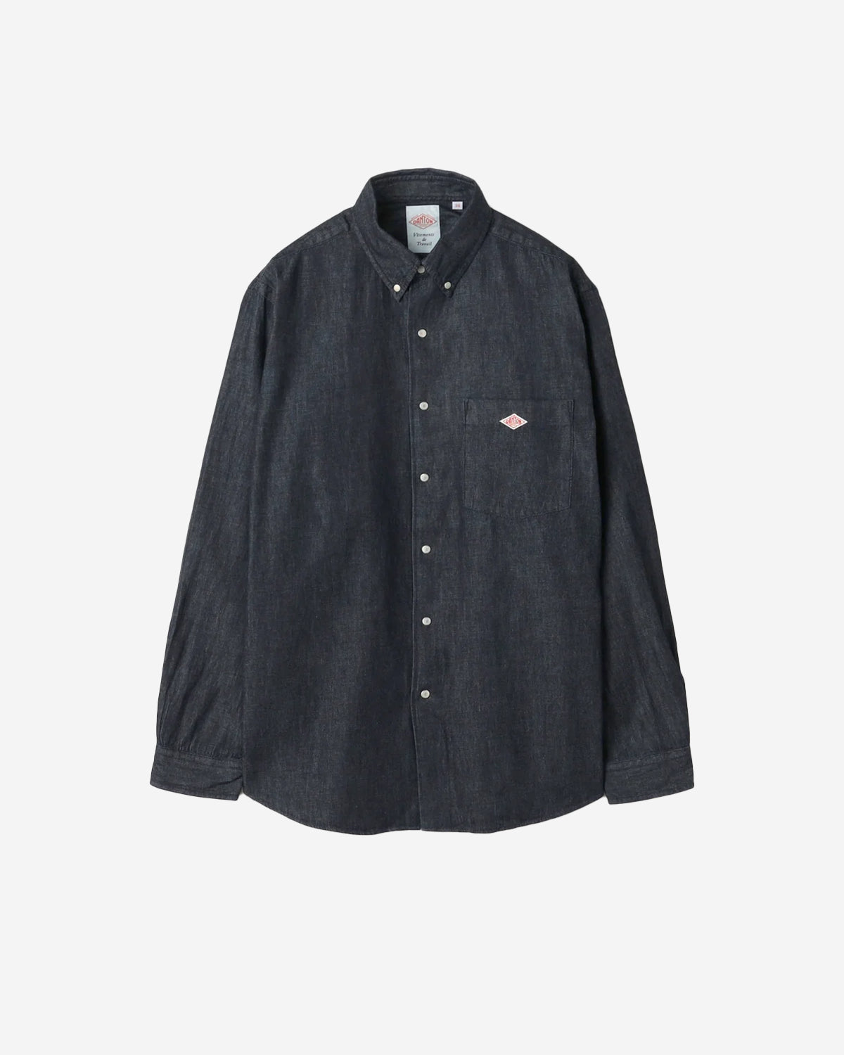 Mens Denim Dungaree Button-Down Shirt - Indigo