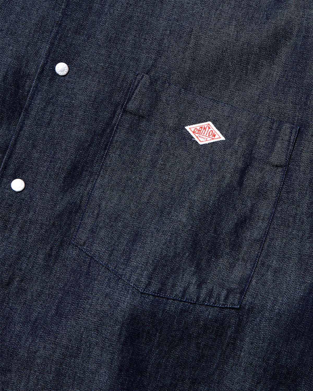 Mens Denim Dungaree Button-Down Shirt - Indigo