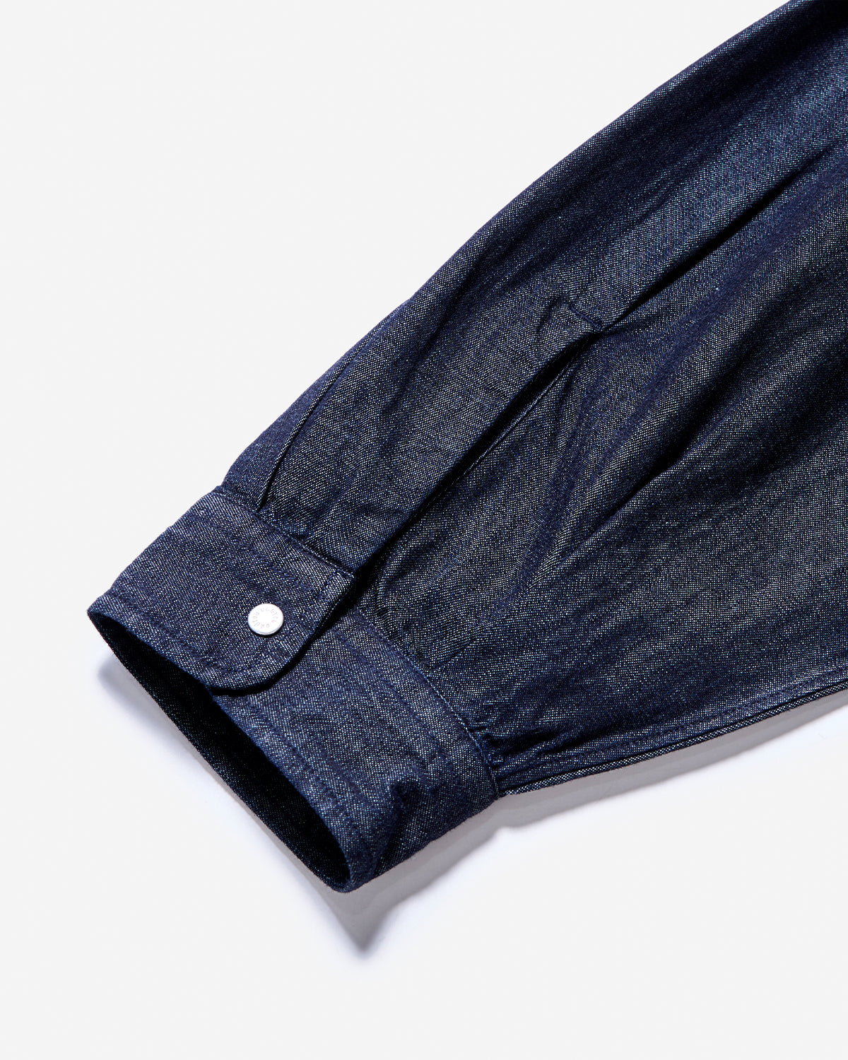 Mens Denim Dungaree Button-Down Shirt - Indigo