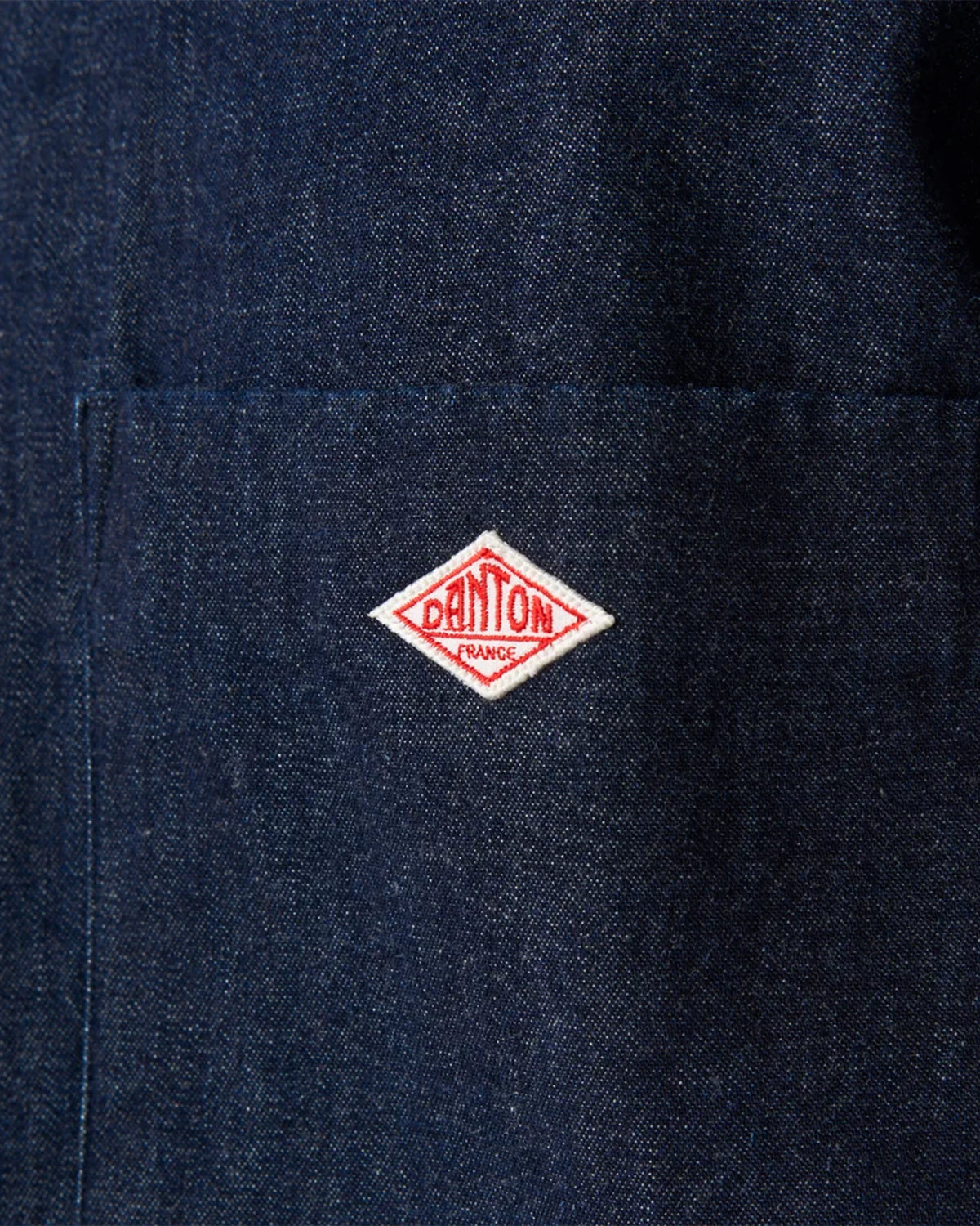 Mens Denim Dungaree Button-Down Shirt - Indigo