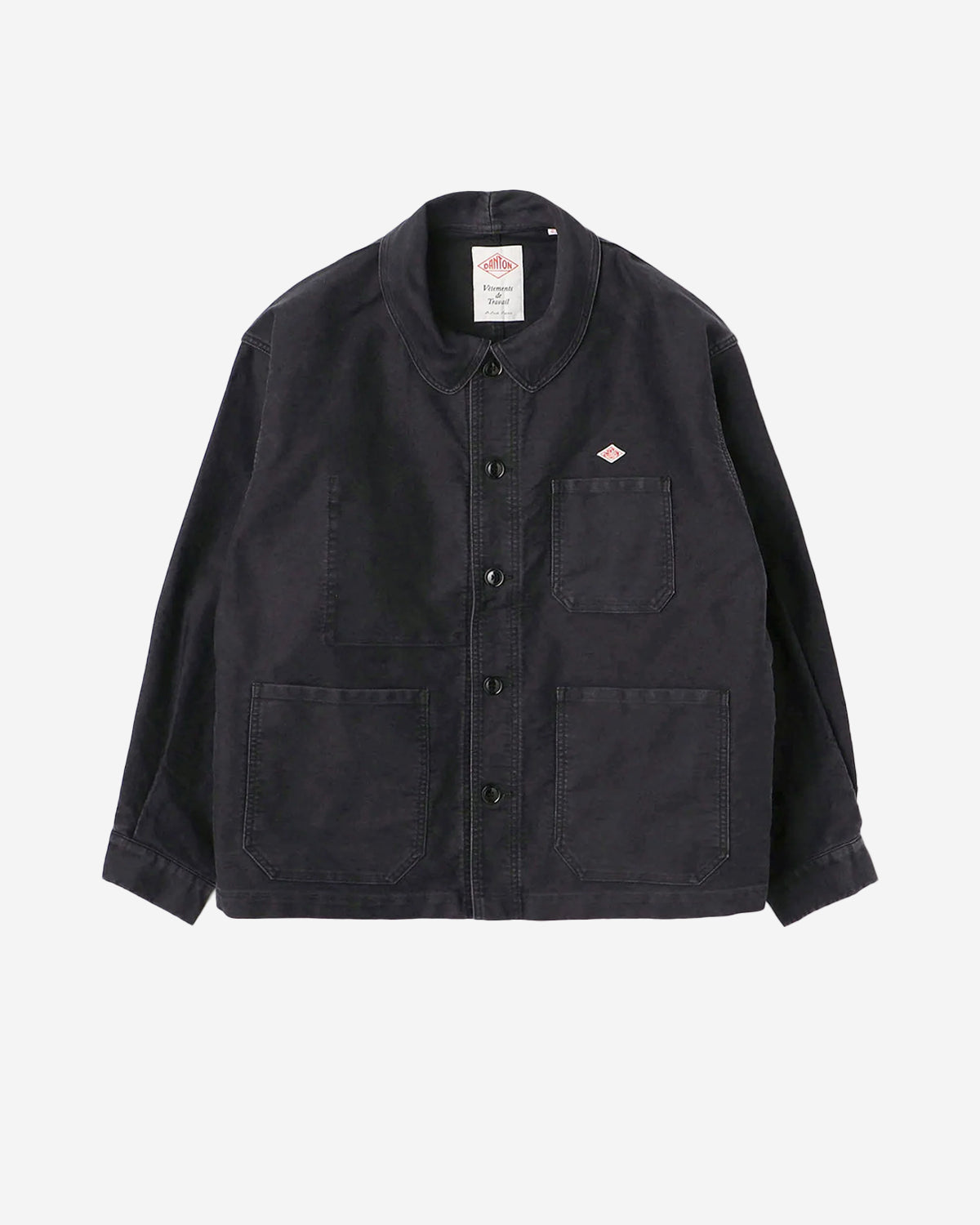 Womens Moleskin Wide Coverall Jacket - Black