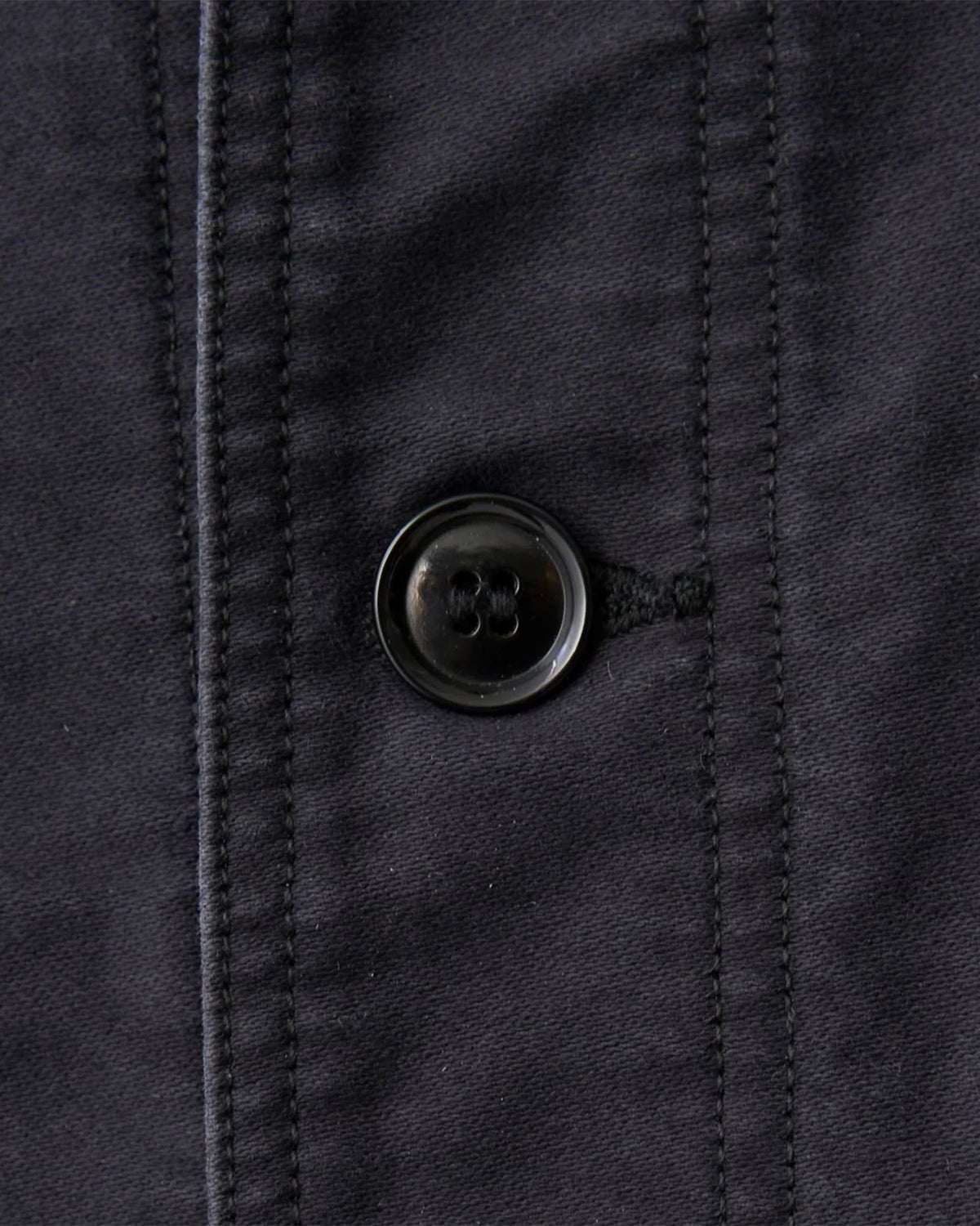 Mens Moleskin Wide Coverall Jacket - Black