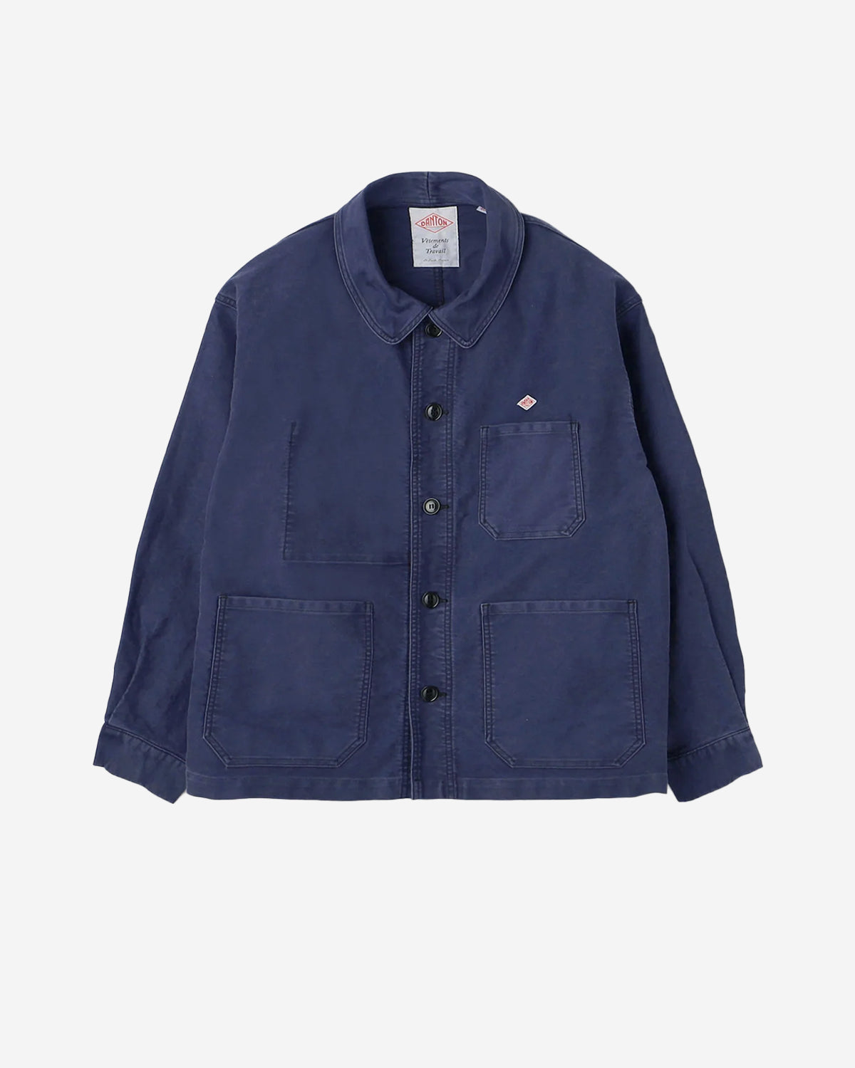 Mens Moleskin Wide Coverall Jacket - Navy