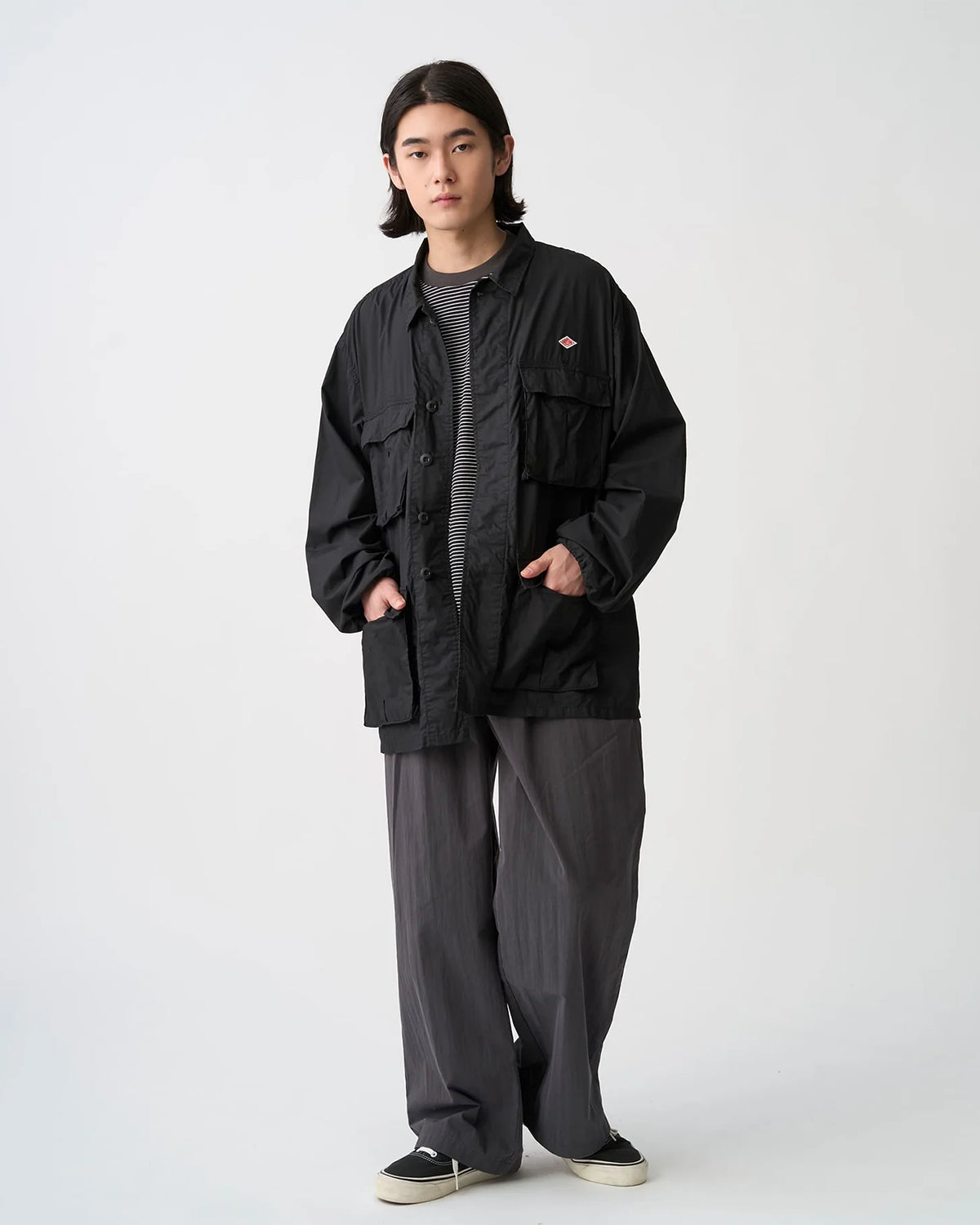 Mens Ripstop BDU Shirt Jacket - Black