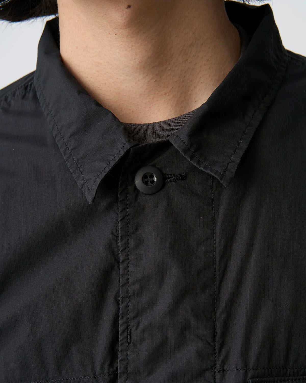 Mens Ripstop BDU Shirt Jacket - Black