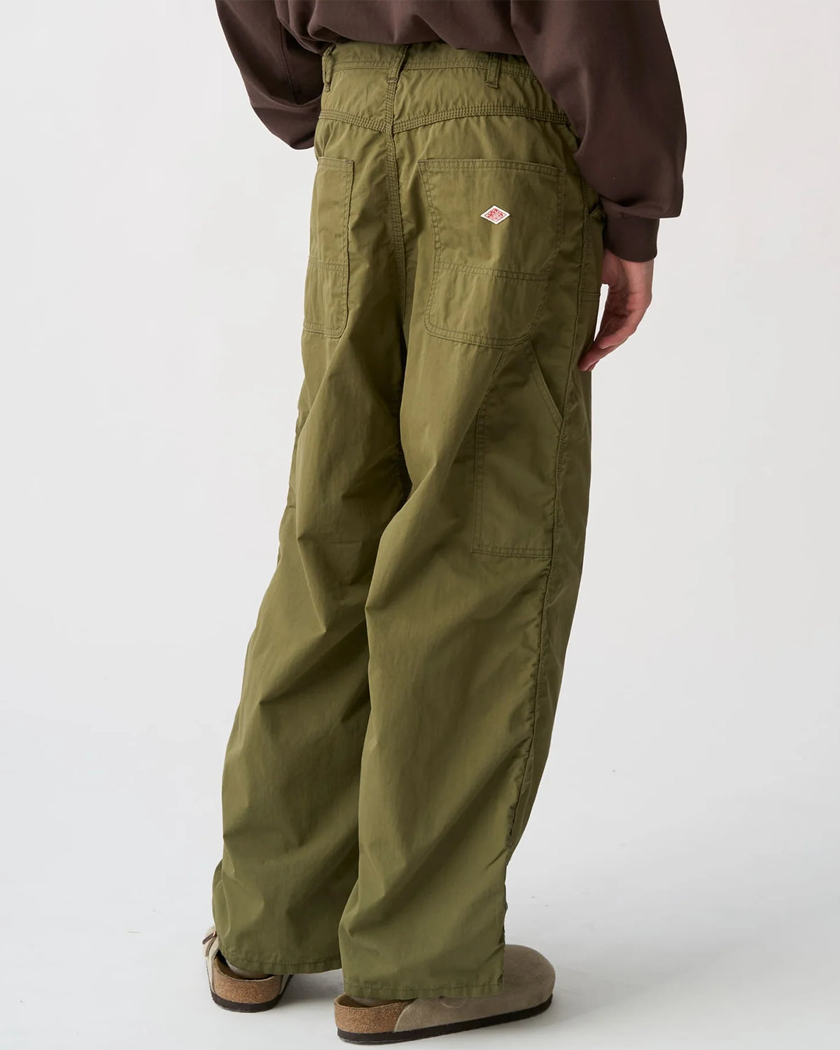 Mens Weather Cloth Double Knee Work Pants - Olive